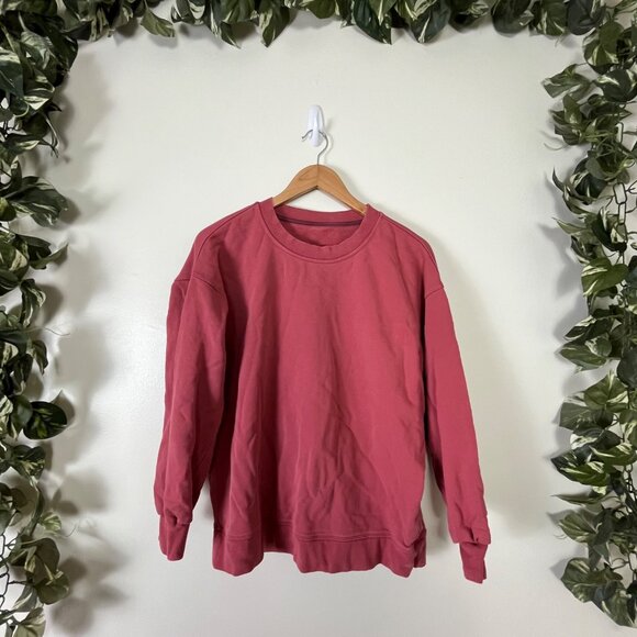 Lululemon Athletic Perfectly Oversized Crew Sweatshirt Pink Women’s Size - Picture 1 of 8